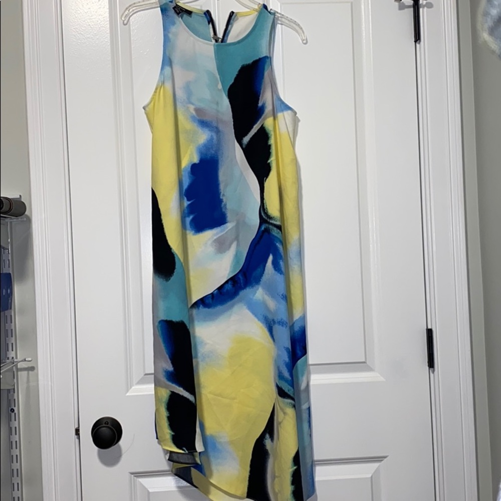 Mid length high rise dress